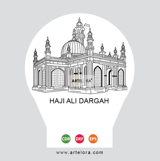 Laser Engraving Haji Ali Dargah