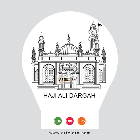 Laser Engraving Haji Ali Dargah