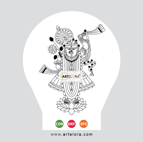 Shrinathji Maharaj Laser Engraving