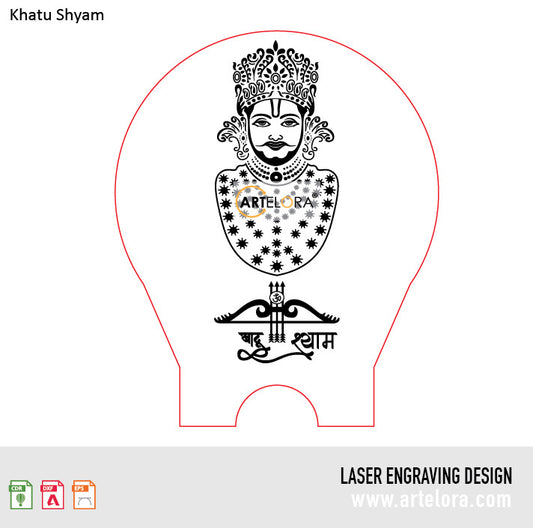 Laser Engraving Khatu Shyam