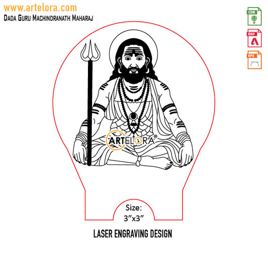 Dada Guru Machindranath Maharaj Laser Engraving