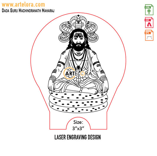 Dada Guru Machindranath Maharaj Laser Engraving