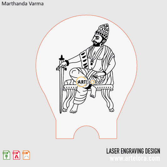 Marthanda Varma Laser Engraving