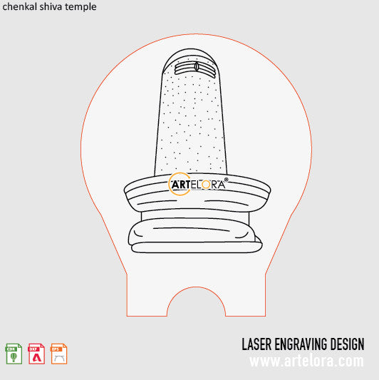 Chenkal Shiva Temple Laser Engraving