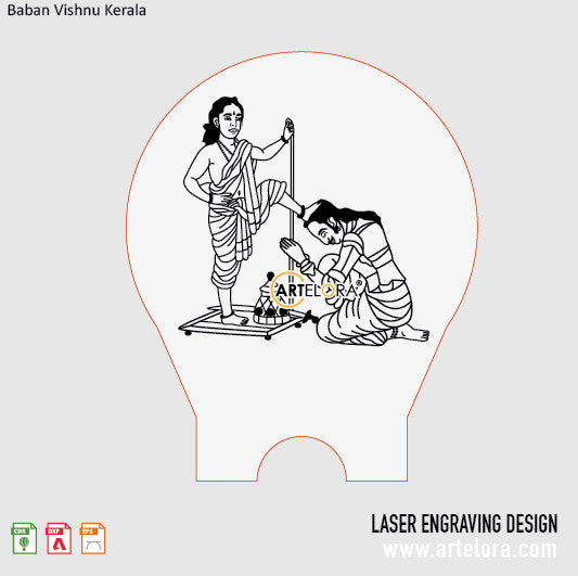 Baban Vishnu Kerala Laser Engraving