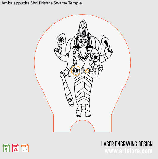 Ambalappuzha Shri Krishna Swamy Temple Laser Engraving