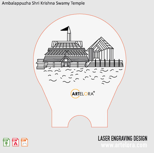 Ambalappuzha Shri Krishna Swamy Temple Laser Engraving