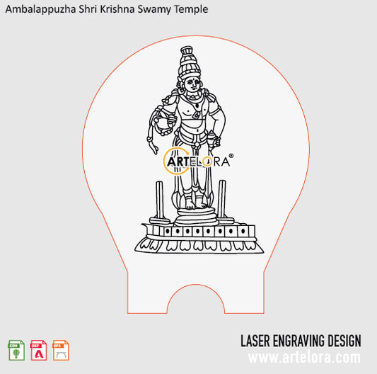 Ambalappuzha Shri Krishna Swamy Temple Laser Engraving
