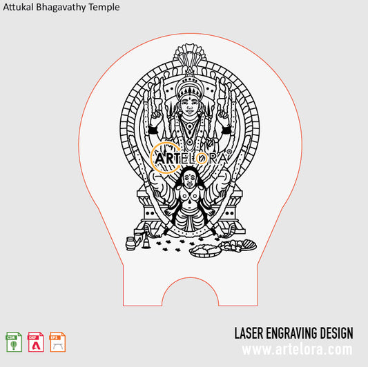 Attukal Bhagavathy Temple Laser Engraving