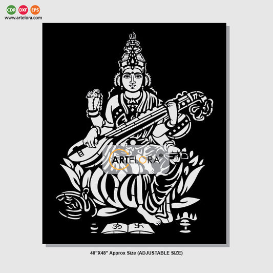 Saraswati Mata (Sharda) Grill Design (Jali Design)