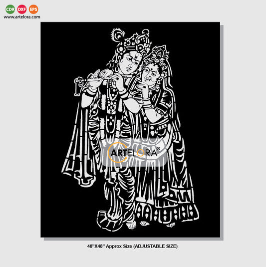 Radha Krishna Grill Design (Jali Design)