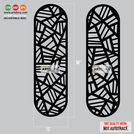 Grill Design Half Round (Jali Cutting)