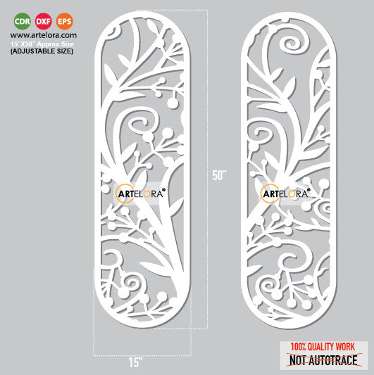 Grill Design Half Round (Jali Cutting)