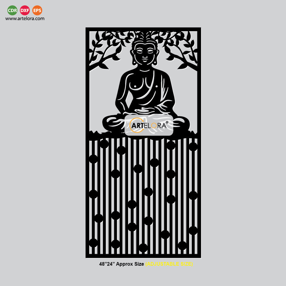 Gautam Buddha Grill Design (Jali Design)