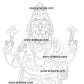 2D Modern Art Narasimha Avatar (Vishnu Dashavatara)