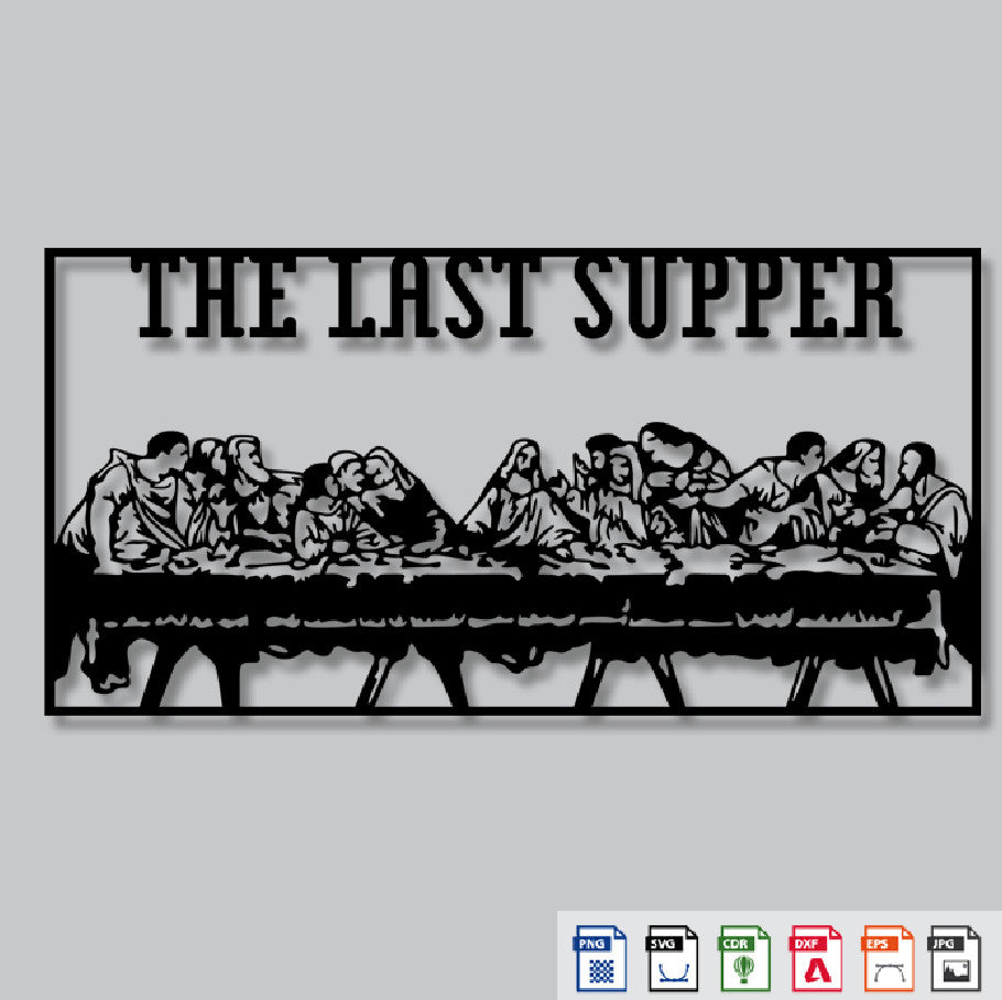 2D Modern Art The Last Supper Jesus (Mural Painting)