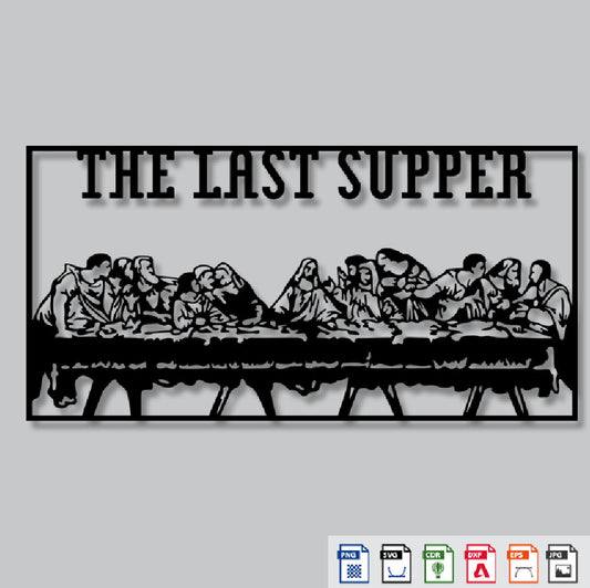 2D Modern Art The Last Supper Jesus (Mural Painting)