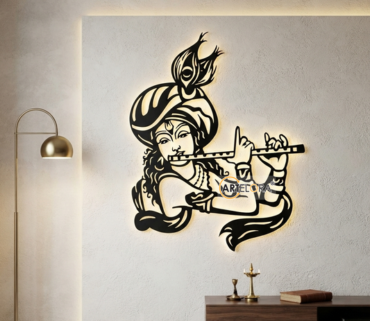 2D Modern Art Shri Krishna (Murlidhar Mohan)