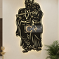 2D Modern Art Radha Krishna Laser cutting