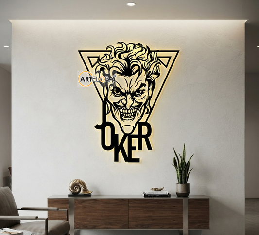 2D Modern Art Joker Laser Cutting