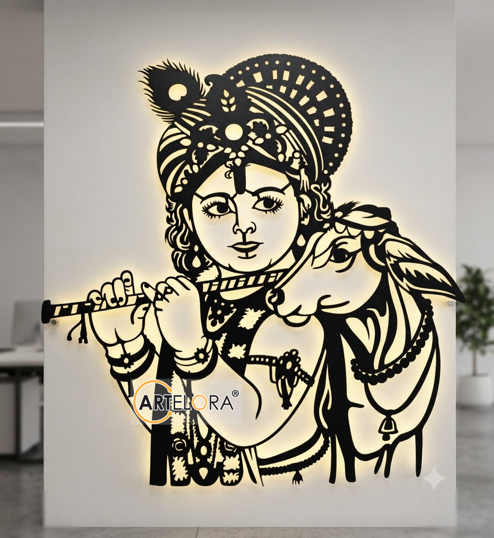 2D Modern Art Shri Krishna