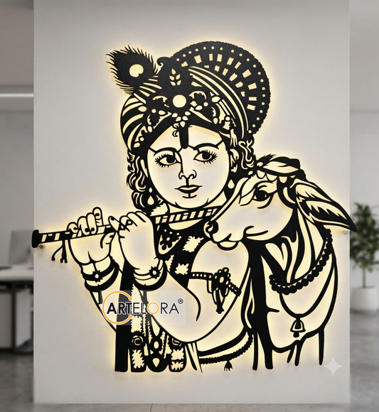 2D Modern Art Shri Krishna