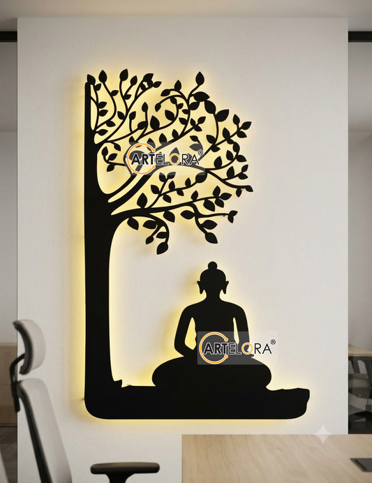 2D Modern Art Gautam Buddha