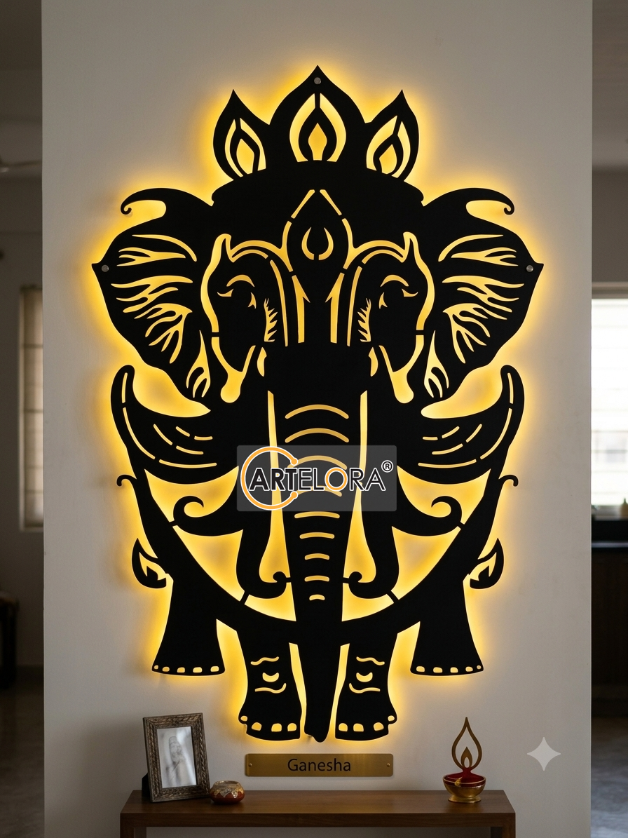 2D Modern Art Elephant