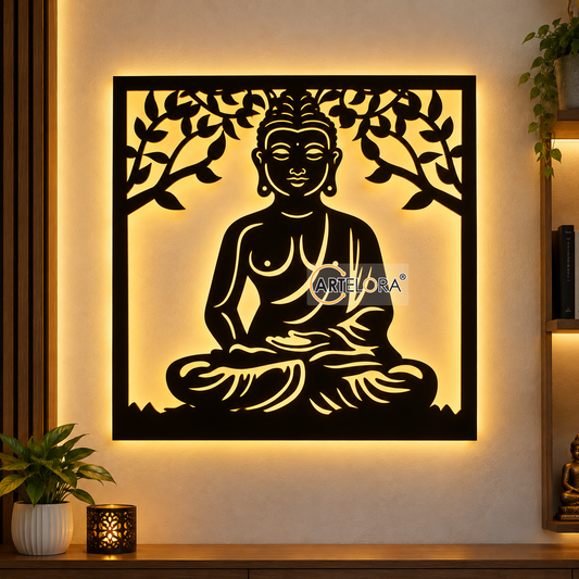2D Modern Art Gautam Buddha