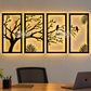 2D Modern Art Love Bird with tree