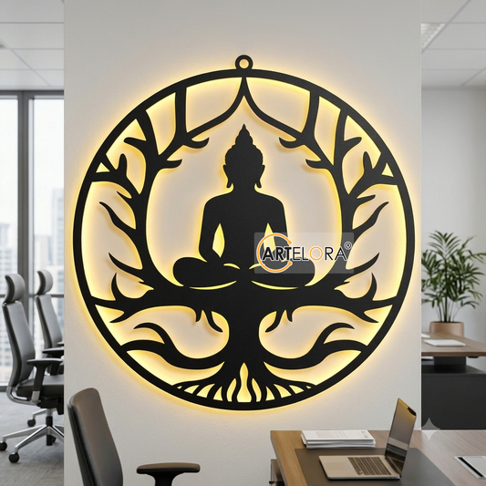 2D Modern Art Gautam Buddha
