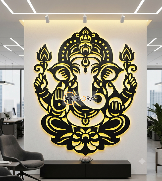 2D Modern Art Ganesh