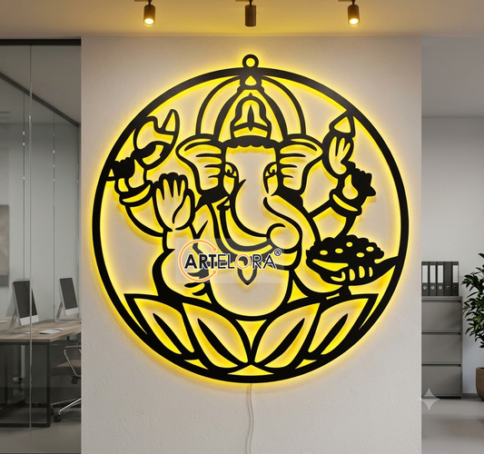 2D Modern Art Ganesh