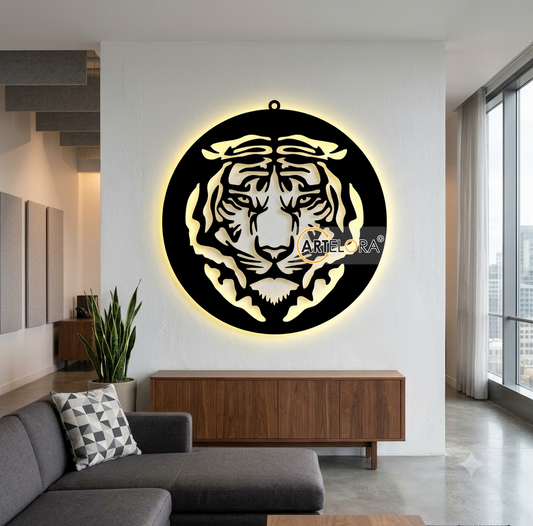 2D Modern Art Tiger