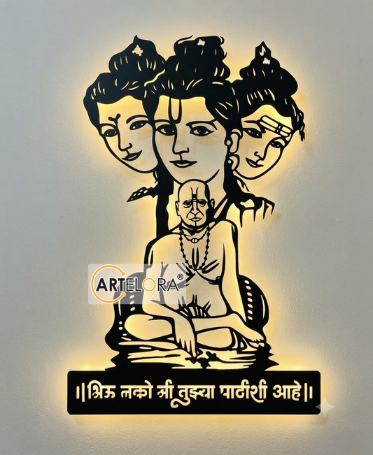 2D Modern Art Swami Samarth Laser cutting design