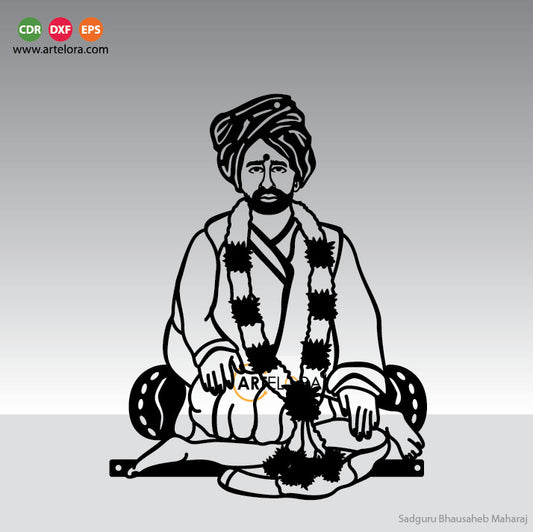 2D Modern Art Sadguru Bhausaheb Maharaj