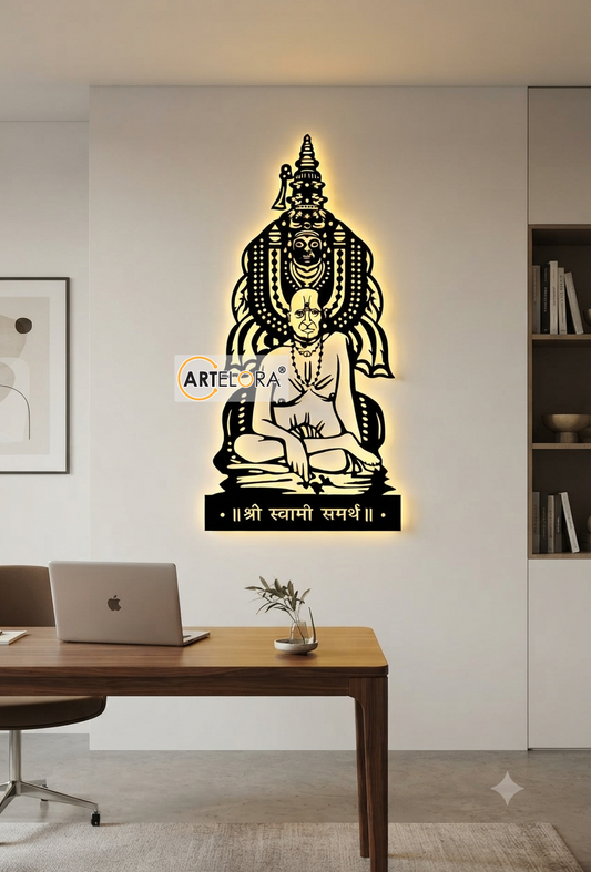 2D Modern Art Swami Samarth & Tuljabhavani