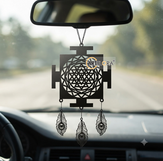 2D Modern Art Car Hanging Mantra Laser cutting