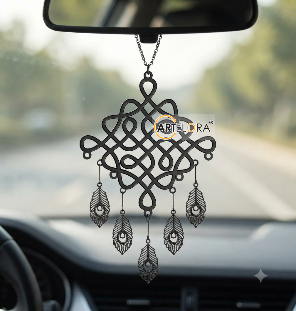 2D Modern Art Car Hanging Mantra Laser cutting