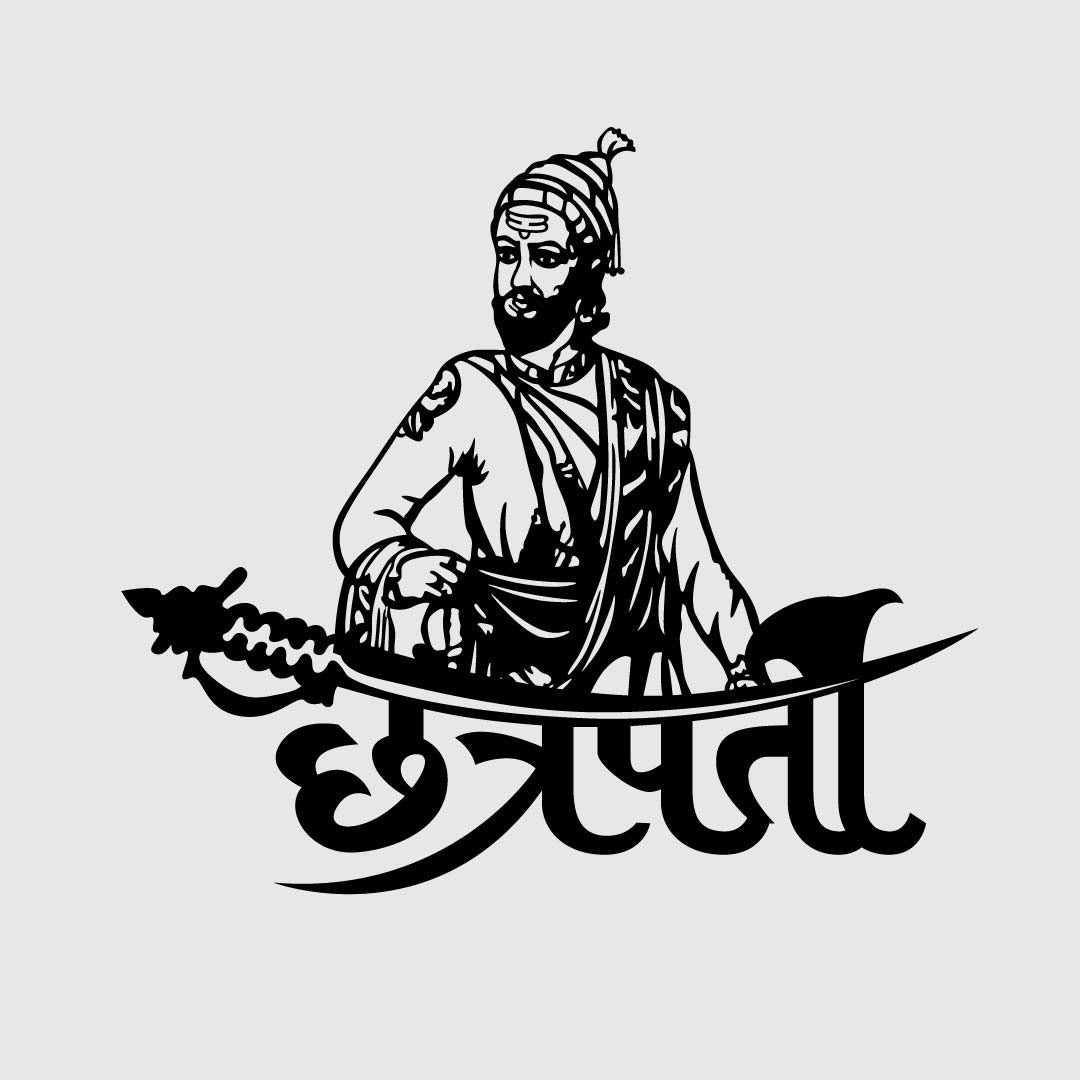 2D Modern Art Shivaji Maharaj Laser Cutting