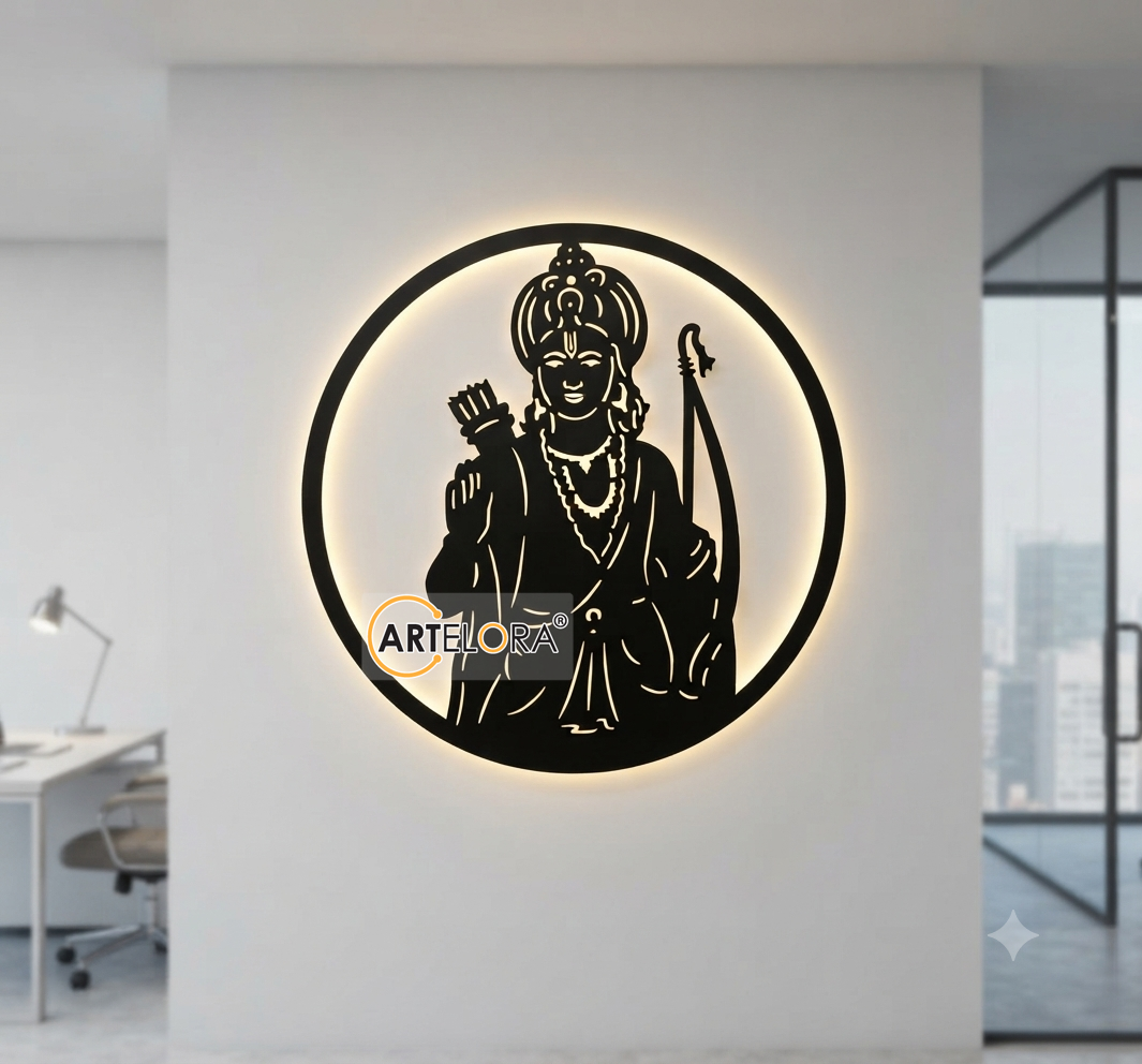 2D Modern Art Jay Shri Ram (Ayodhya)