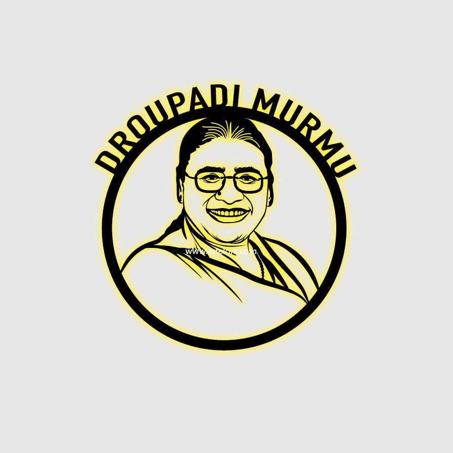 2D Modern Art Droupadi Murmu (President of India)