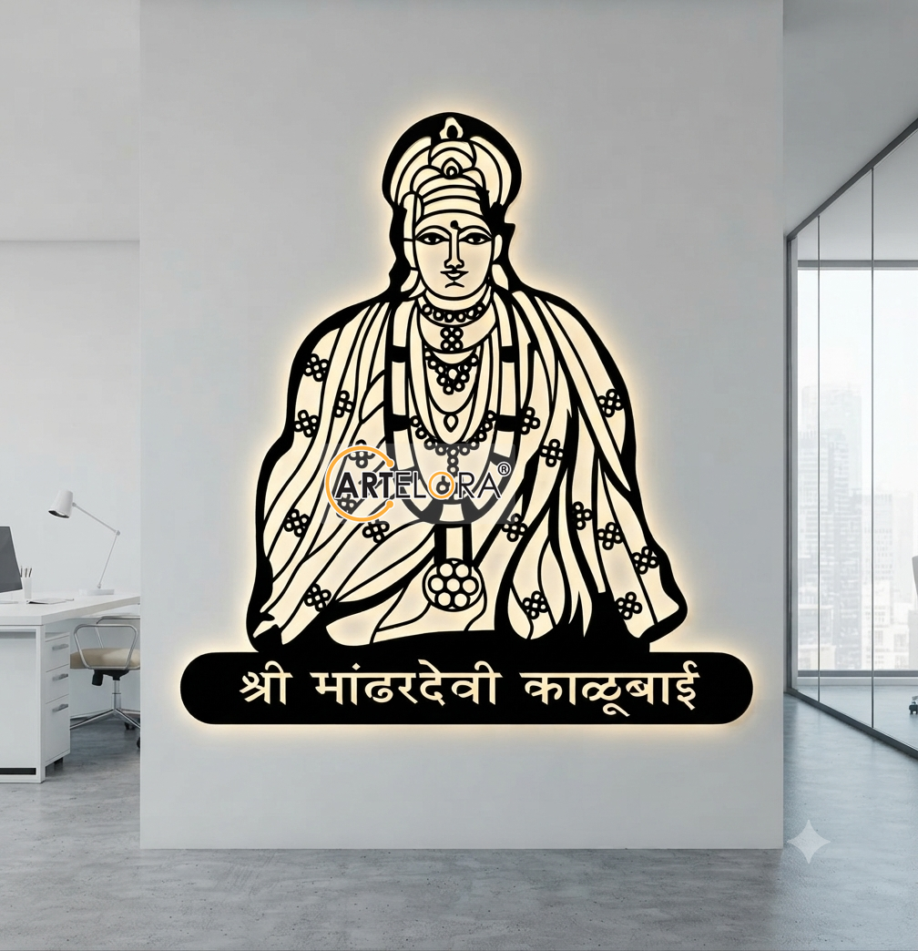 2D Modern Art Mandhardevi Kalubai mata