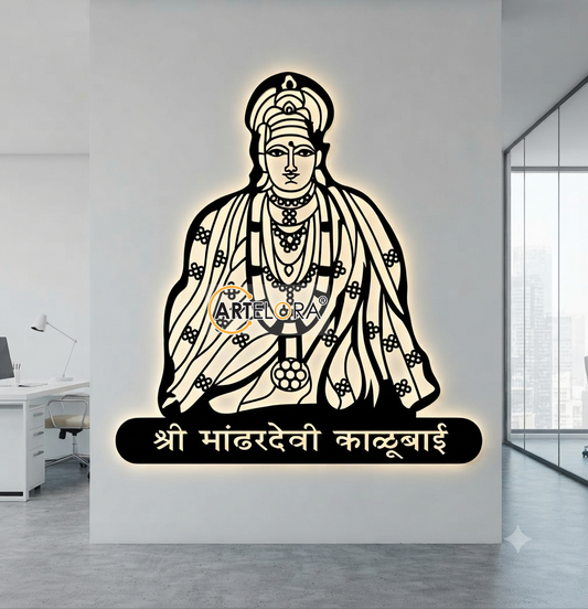 2D Modern Art Mandhardevi Kalubai mata