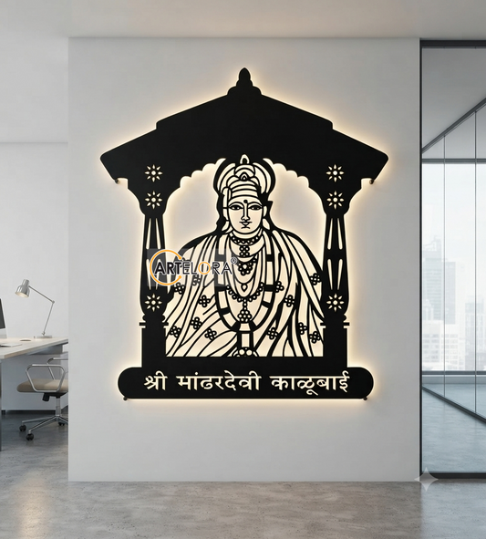 2D Modern Art Mandhardevi Kalubai Mata
