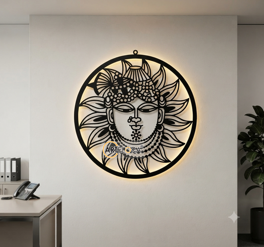 2D Modern Art Shri Nathji wall art laser cutting