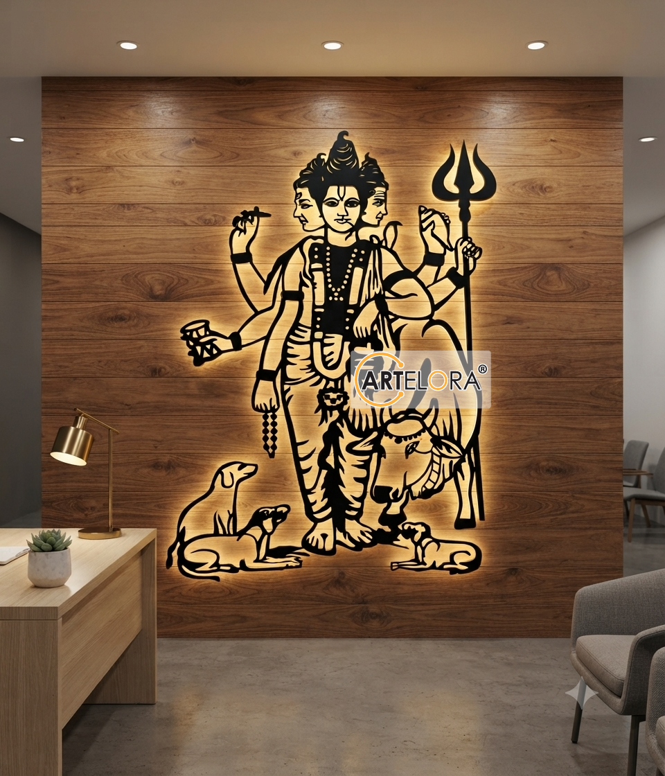 2D Modern Art Dattatreya Swamy (Swami Samarth) Laser cutting