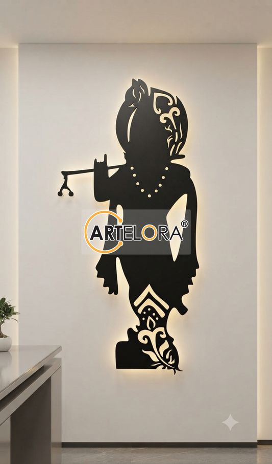 2D Modern Art Shri Krishna Laser cutting