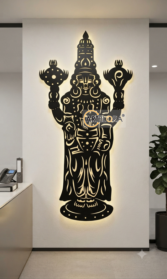 2D Modern Art Tirupati Bala ji Laser cutting