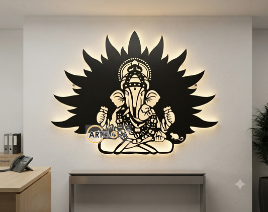 2D Modern Art Ganesh Laser Cutting